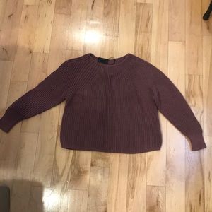 Purple crop sweater